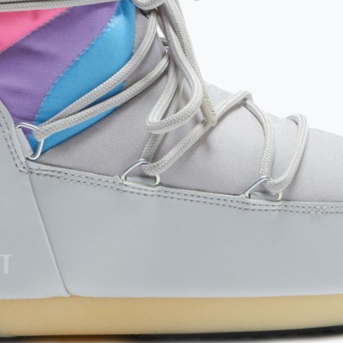 Śniegowce damskie Moon Boot Icon Low Rainbow glacier grey