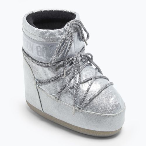 Śniegowce damskie Moon Boot Icon Low Glitter 2023 silver