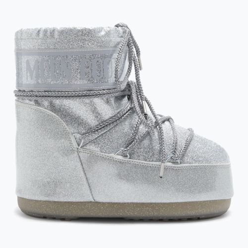 Śniegowce damskie Moon Boot Icon Low Glitter 2023 silver