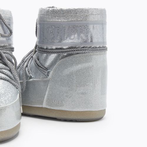 Śniegowce damskie Moon Boot Icon Low Glitter 2023 silver