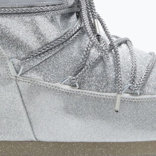 Śniegowce damskie Moon Boot Icon Low Glitter 2023 silver