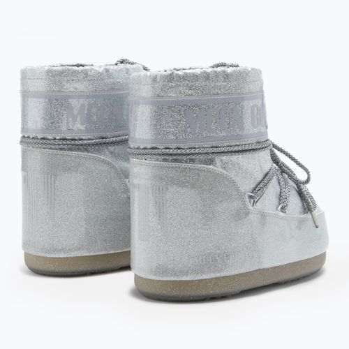Śniegowce damskie Moon Boot Icon Low Glitter 2023 silver