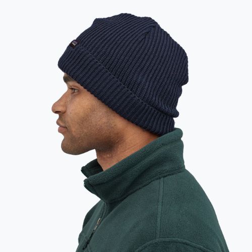 Czapka zimowa Patagonia Fishermans Rolled Beanie navy blue