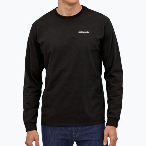 Longsleeve męski Patagonia P-6 Logo Responsibili black