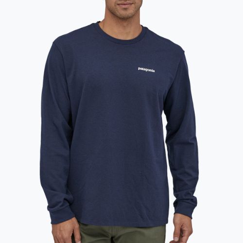 Longsleeve męski Patagonia P-6 Logo Responsibili classic navy