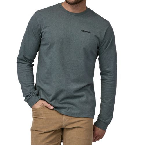 Longsleeve męski Patagonia P-6 Logo Responsibili nouveau green