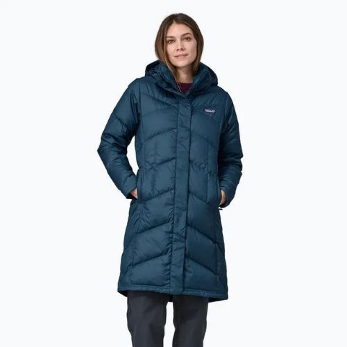 Płaszcz puchowy damski Patagonia Down With It Parka lagom blue