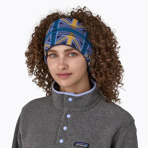 Opaska na głowę damska Patagonia Powder Town snow beam/pale periwinkle