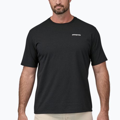 Koszulka trekkingowa męska Patagonia P-6 Logo Responsibili-Tee black