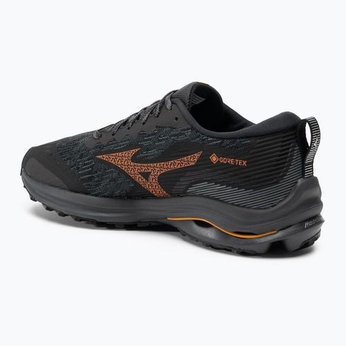 Buty do biegania męskie Mizuno Wave Rider GTX black/nasturtium/carrot curl