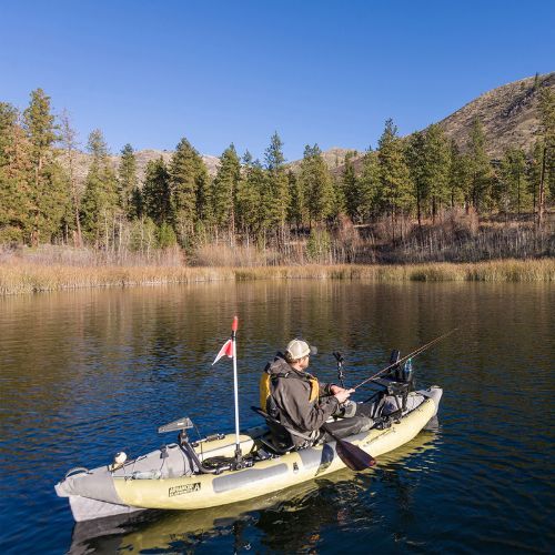 Kajak pompowany 1-osobowy Advanced Elements Strait Edge TM Angler Pro 320 cm sage/grey