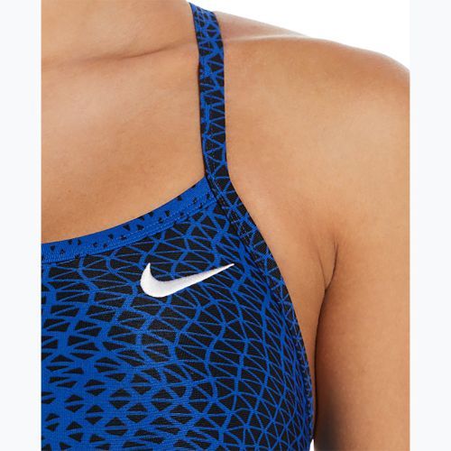 Strój pływacki jednoczęściowy damski Nike Hydrastrong Delta Racerback game royal