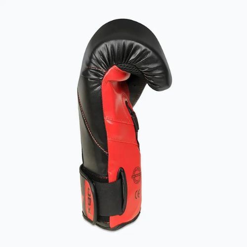 Rękawice bokserskie DBX BUSHIDO "Hammer - Red" Muay Thai czarne/czerwone