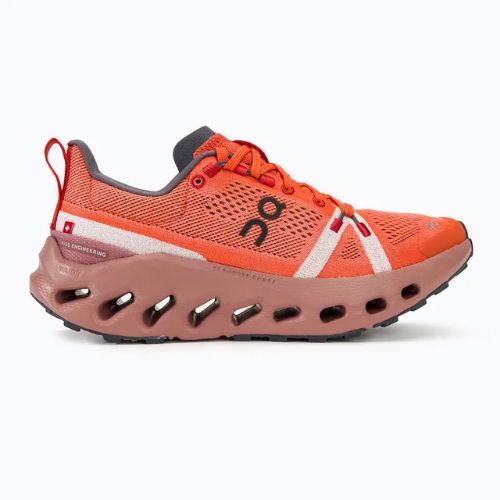 Buty do biegania damskie On Running Cloudsurfer Trail flame/dustrose