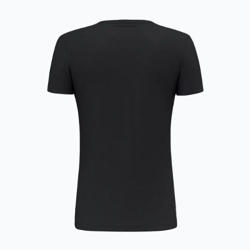 Koszulka damska Salewa Solid Dry black out