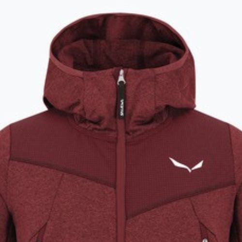 Bluza dziecięca Salewa Agner Melange PL FZ Hoody syrah
