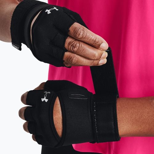 Rękawiczki treningowe damskie Under Armour M'S Weightlifting black/black/silver