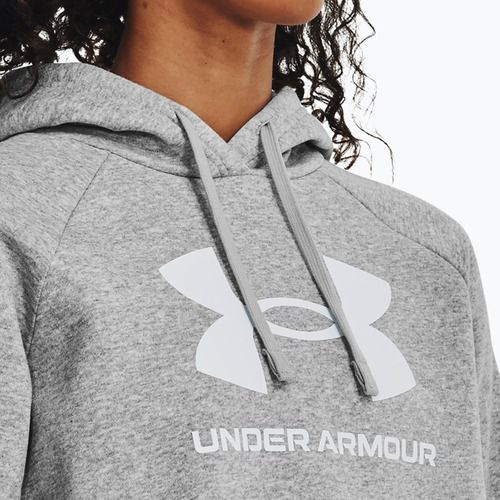 Bluza damska Under Armour Rival Fleece Big Logo Hoody mod gray light heather/white