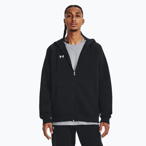 Bluza męska Under Armour Rival Fleece FZ Hoodie black/white