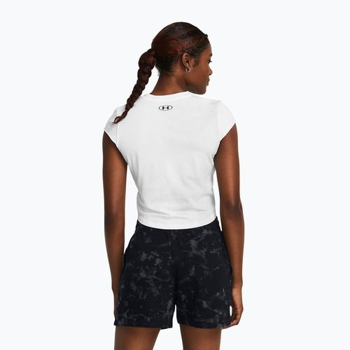 Koszulka treningowa damska Under Armour Project Underground Cap white/black