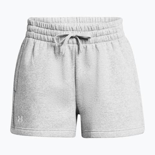 Spodenki treningowe damskie Under Armour Rival Fleece mod gray light heather/white