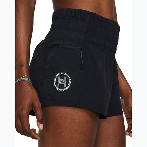 Spodenki do biegania damskie Under Armour Run Anywhere black/black/white