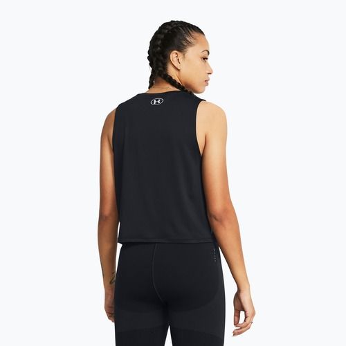 Top treningowy damski Under Armour Rush Energy Crop Tank black/white