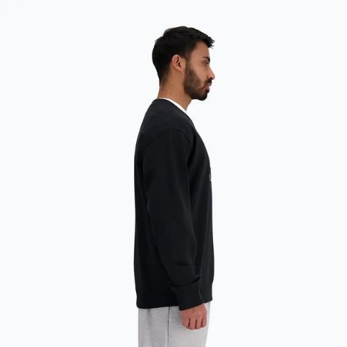 Bluza męska New Balance Stacked Logo French Terry Crew black
