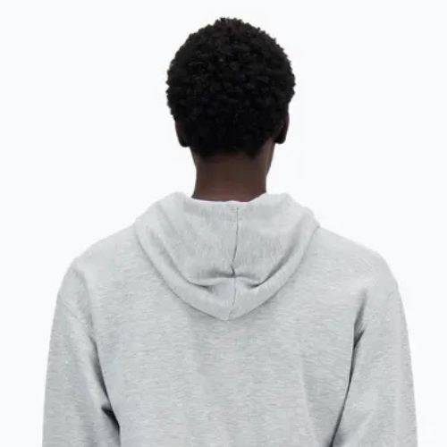 Bluza męska New Balance Stacked Logo French Terry Hoodie athletic grey