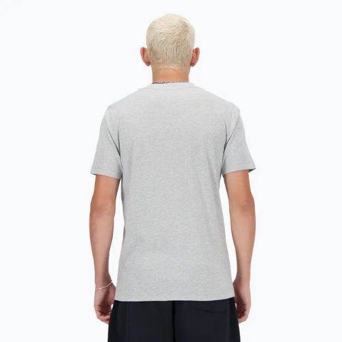 Koszulka męska New Balance Stacked Logo athletic grey