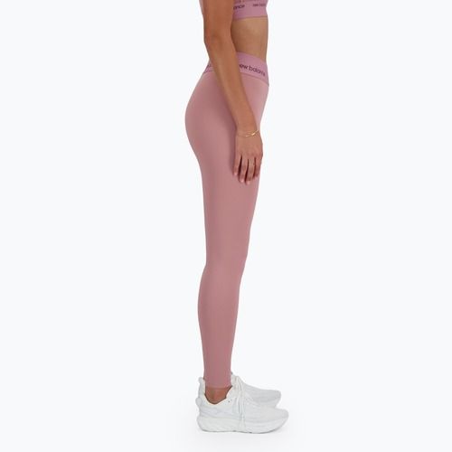 Legginsy damskie New Balance Sleek High Rise 25" rosewood