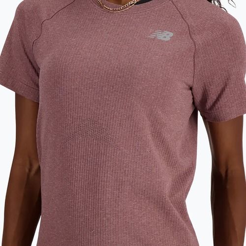 Koszulka damska New Balance Seamless licorice heather