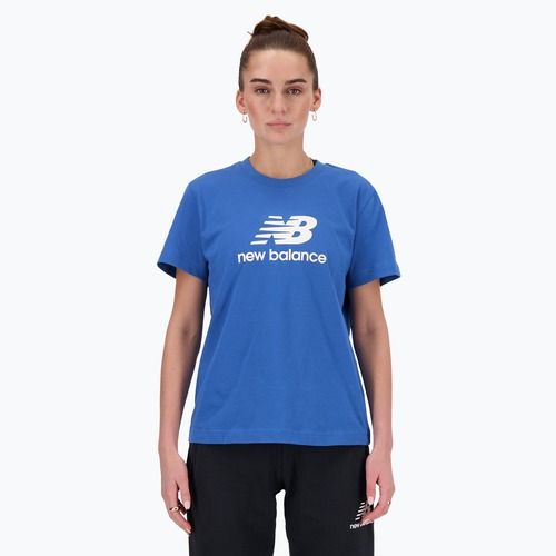 Koszulka damska New Balance Jersey Stacked Logo T-Shirt blueagat
