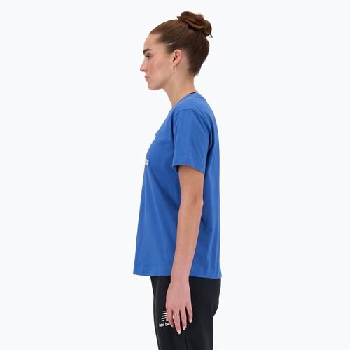 Koszulka damska New Balance Jersey Stacked Logo T-Shirt blueagat