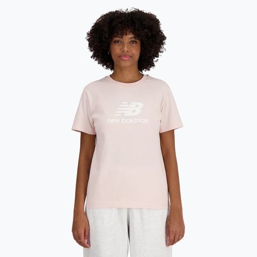 Koszulka damska New Balance Jersey Stacked Logo T-Shirt quartzpi