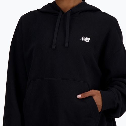 Bluza damska New Balance French Terry Small Logo Hoodie black