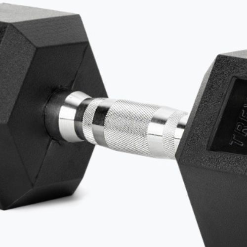 Hantel ogumowany XTREXO Hex 12.5 kg