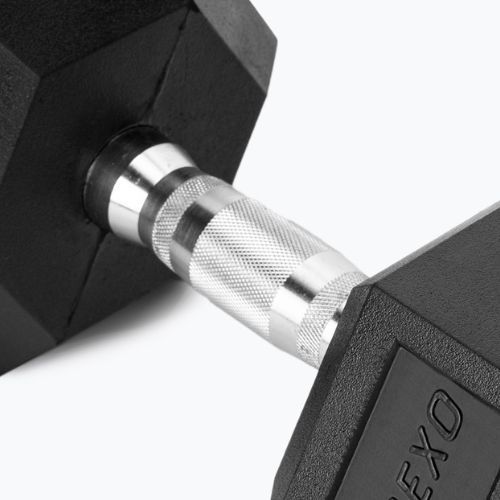 Hantel ogumowany XTREXO Hex 17.5 kg