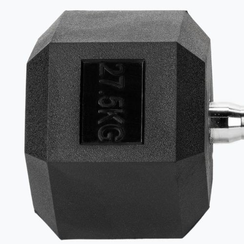 Hantel ogumowany XTREXO Hex 27.5 kg