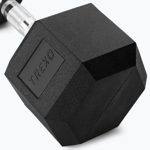 Hantel ogumowany XTREXO Hex 27.5 kg