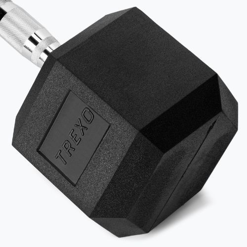 Hantel ogumowany XTREXO Hex 32,5 kg