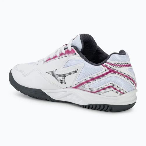 Buty do tenisa damskie Mizuno Break Shot 4 AC white/pink tetra/turbulence