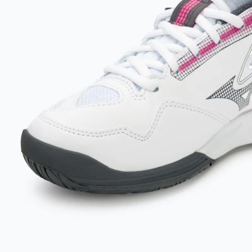 Buty do tenisa damskie Mizuno Break Shot 4 AC white/pink tetra/turbulence