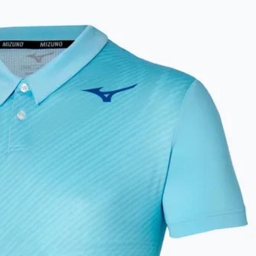 Koszulka polo tenisowa męska Mizuno Charge Shadow Polo blue glow