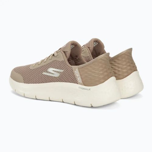 Buty damskie SKECHERS Slip-ins Go Walk Flex Grand Entry taupe/white