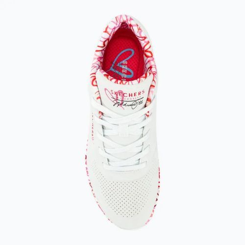Buty damskie SKECHERS Uno Loving Love white/red/pink mesh