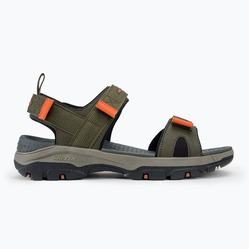 Sandały męskie SKECHERS Tresmen Ryer olive/black/orange