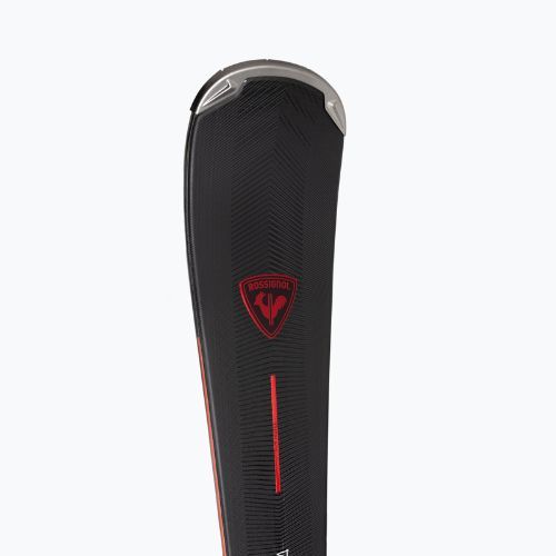 Narty zjazdowe damskie Rossignol Nova 14 K + wiązania NX 12 Konect GW matte black/metallic black