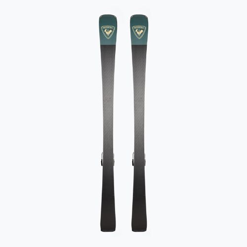 Narty zjazdowe damskie Rossignol Nova 10 + wiązania Xpress W 11 GW black/metallic green