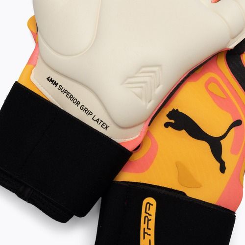 Rękawice bramkarskie PUMA Ultra Ultimate Hybrid sunset glow/sun stream/puma black